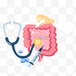 健康医疗素材图片_肠道健康医疗诊疗