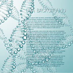 Dna 分子的背景。矢量图.