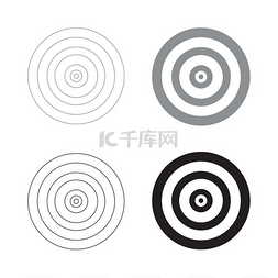 完美去痘图片_Target the black and gray color set icon .. T