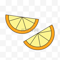 水果柠檬孟菲斯风格