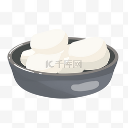 普通话素材图片_特色美食碗里的白色馒头