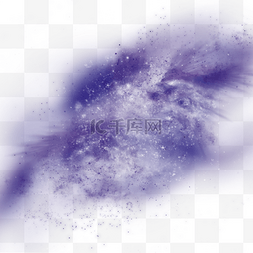 星云效图片_紫色银河星云光效宇宙元素