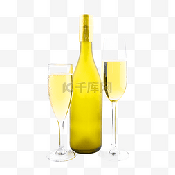 玻璃杯液体香槟