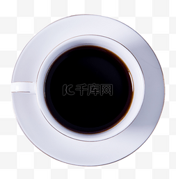 饮品咖啡杯俯视图