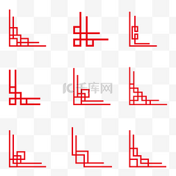 军令状花边图片_中国风古典窗格边角花边花纹