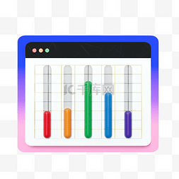 网页表格图片_3D网页柱状图表格界面