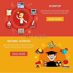 自然科学图片_自然科学横幅水平的自然科学横幅