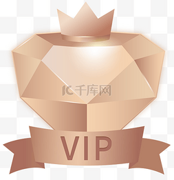 皇冠图片_烫金钻石VIP会员图标