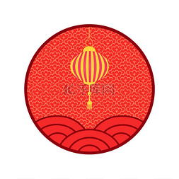中国结的灯笼图片_中国农历新年十二生肖庆祝矢量隔