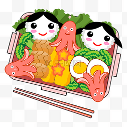 蔬菜章鱼图片_有趣的日本可爱饭盒