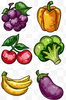 绿色果蔬蔬菜图标