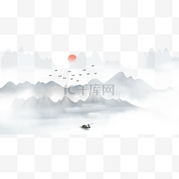 水墨中国风山水画