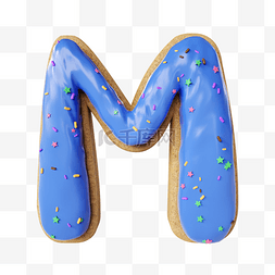 甜甜圈英文字母m