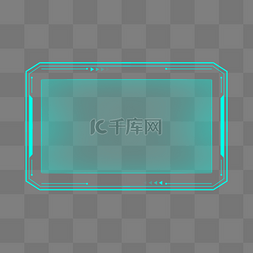 科技感边框图片_蓝色科技线条边框