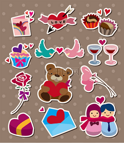 love ,stickers