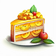 一块好吃芒果蛋糕