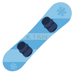 活跃的图片_滑雪板的插图。