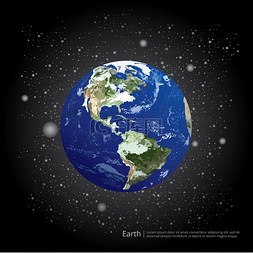 行星地球矢量图