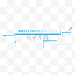 多肉手绘图片_手绘蓝色科技线条