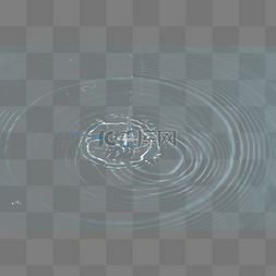 水资源流失图片_水面水滴水波纹