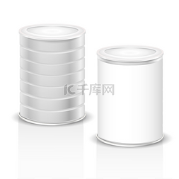 blank图片_metal cans with blank label 