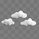 C4D立体可爱云朵
