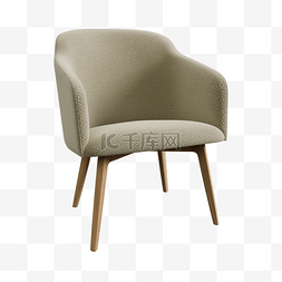 波点家具用品图片_3D家具北欧家居单人椅子