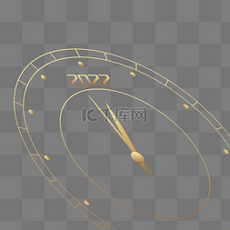 字母钟表图片_新年跨年快乐时间2022钟表元旦