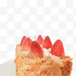 拿破仑蛋糕图片_草莓奶油拿破仑蛋糕