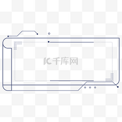 蓝色深色图片_蓝色方框科技边框