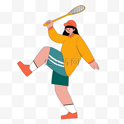 孟菲斯打羽毛球人物