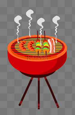 烤串烤肉烧烤夏季烤炉