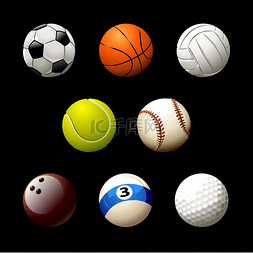 sport图片_Set of realistic balls