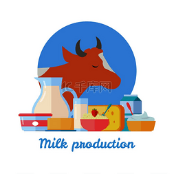 酸乳图片_来自牛奶的传统乳制品。