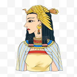 女人古代卡通图片_埃及皇后卡通人物