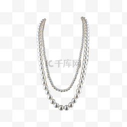 女性贝壳珠宝珍珠项链