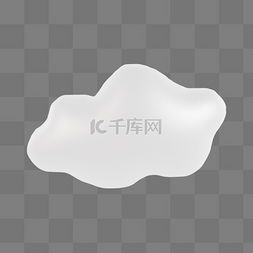 3DC4D立体白色云朵