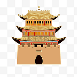 国潮旅游图片_古代建筑嘉峪关市嘉峪关国潮地标