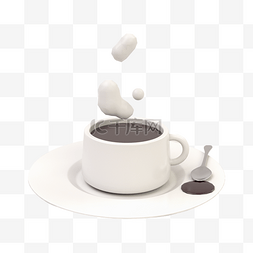 3D立体饮品饮料咖啡