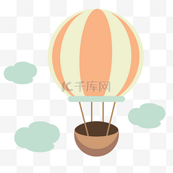 自由手绘图片_卡通热气球