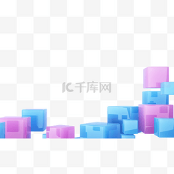 玻璃c4d方块玻璃背景