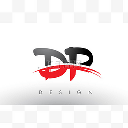 红色旋风图片_Dp D P 刷 Logo 字母红色与黑色旋风