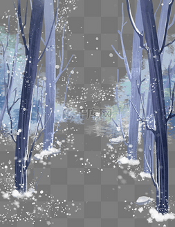 白雪皑皑的群山图片_24节气小寒树林