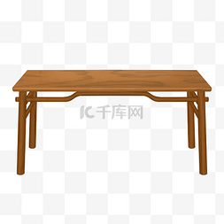 动物仿真画图片_木质中式家具茶几仿真桌子