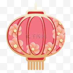 中国风立体剪纸灯笼装饰春节新年