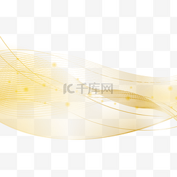 设计装饰设计图案图片_金色线条光点抽象边框