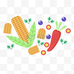 套餐图片_素食主义沙拉素菜食物蔬菜玉米
