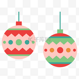 彩色圣诞装饰圆球