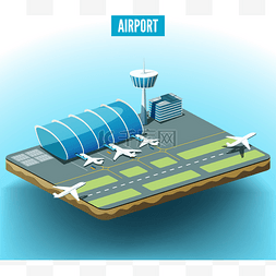 用飞机机场模型