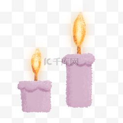 蜡烛图片_紫色蜡烛烛光